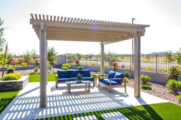 Backyard Trellis Installation